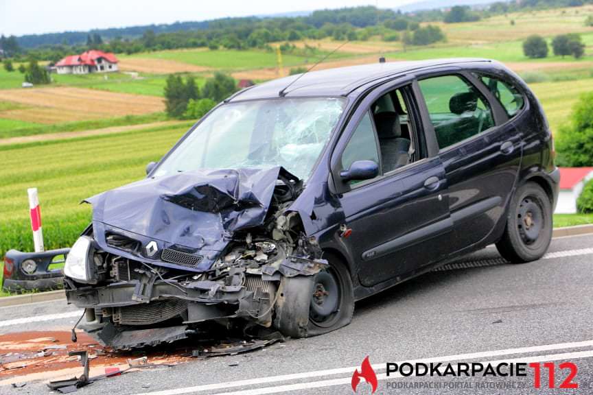 Zderzenie samochodów na ul. Bieszczadzkiej