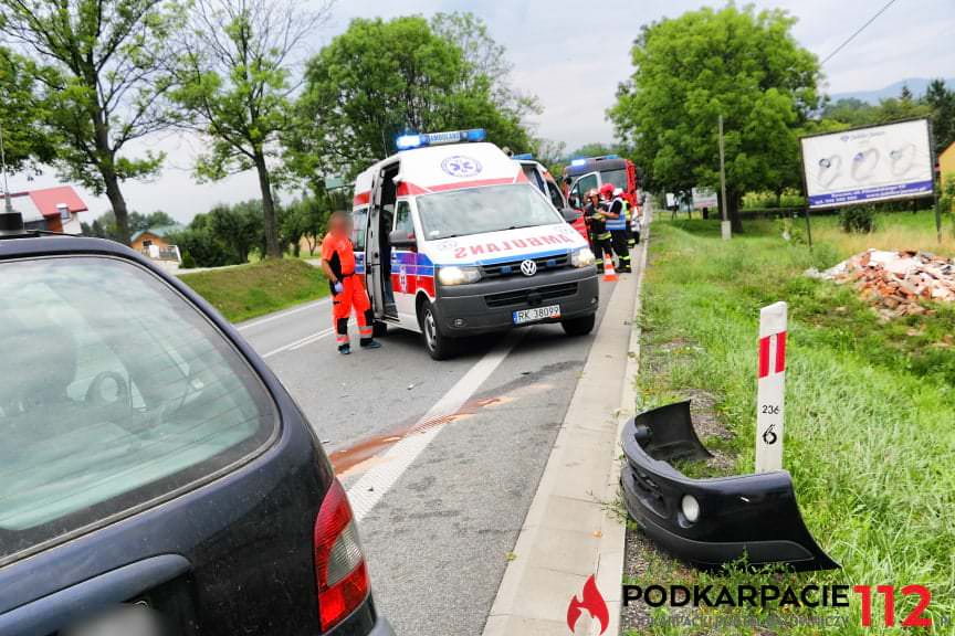 Zderzenie samochodów na ul. Bieszczadzkiej