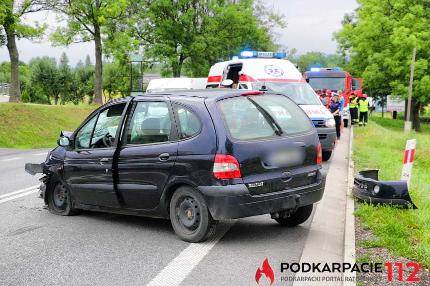 Zderzenie samochodów na ul. Bieszczadzkiej