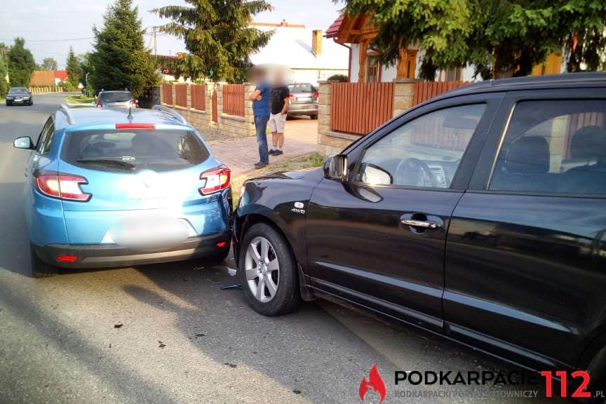 Zderzenie samochodów w Krościenku Wyżnym