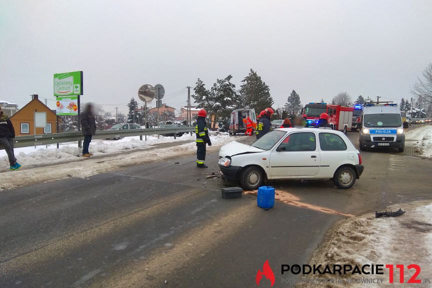 Zderzenie samochodów w Świerzowej Polskiej