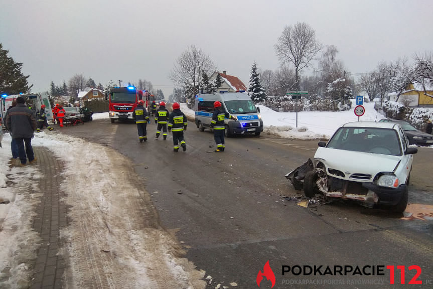 Zderzenie samochodów w Świerzowej Polskiej