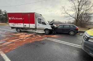 Czołowe zderzenie w Tryńczy