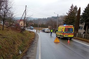 Czołowe zderzenie w Żyznowie