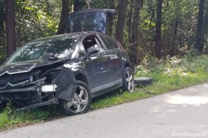 Dachowanie osobowego citroena