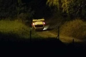 Dachowanie toyoty w Turzym Polu. Kierowca nietrzeźwy