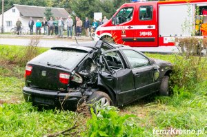Groźnie wyglądający wypadek w Jaśliskach