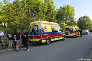 Jaszczew. We dwoje jechali hulajnogą elektryczną, przewrócili się
