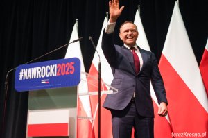 Karol Nawrocki w Krośnie. "Nie pozwolimy na to, aby Donald Tusk zainstalował w Pałacu Prezydenckim Rafała Trzaskowskiego"