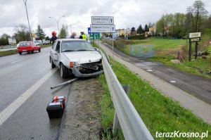 Kolizja drogowa na al.Jana Pawła ll w Krośnie
