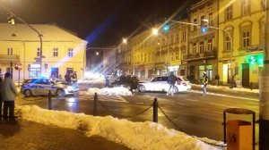 Kolizja dwóch samochodów 