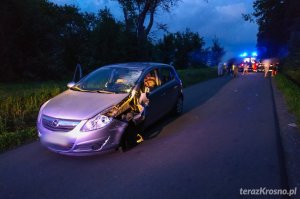 Korczyna. Wypadek z udziałem motorowerzysty