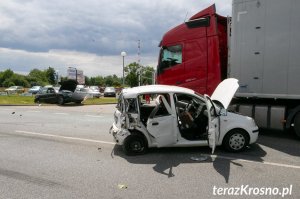 Krosno. Kolizja drogowa z udziałem czterech pojazdów
