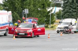 Krosno. Wypadek z udziałem samochodu WORD