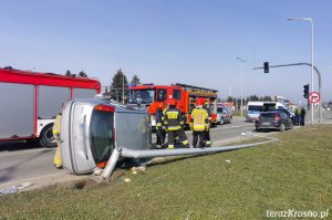 Krosno. Zderzenie dwóch samochodów osobowych