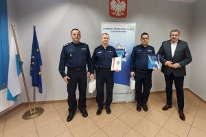 Podziękowanie dla policjantów
