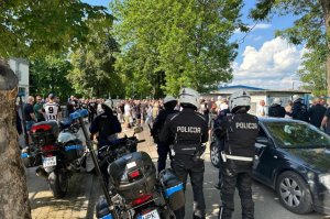 Policyjne zabezpieczali mecz Czarni Jasło – Karpaty Krosno