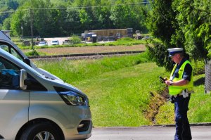 Policyjny dron na jasielskim niebie. Czuwał nad bezpieczeństwem kierowców