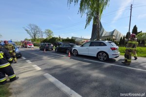 Potok. Zderzenie trzech samochodów