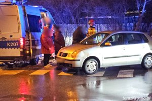 Potrącenie pieszej w Krośnie