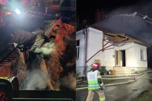 Pożar na plebani w Jaworniku Polskim