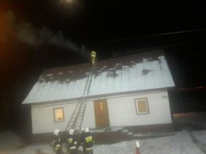 Pożar sadzy w miejscowości Izdebki 