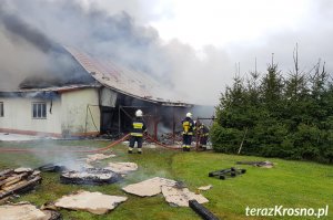 Pożar w zakładzie produkcyjnym w Odrzykoniu