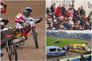 Przerwany sparing w Krośnie. Gospodarze przegrywali, dramat w 7. biegu [ZDJĘCIA]