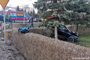 Rogi. Zasnęła za kierownicą