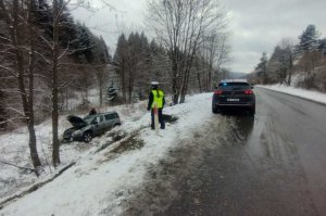 Stracił panowanie nad pojazdem i wjechał do rowu