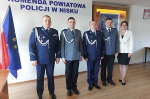 Uroczyste wręczenie aktu mianowania w Komendzie Powiatowej Policji w Nisku