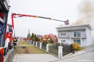 Wrocanka. Pożar domu przy ul. Krośnieńskiej