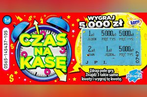 Wydał 1 zł, wygrał 5000 zł