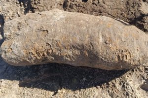 Wykopał bombę lotniczą