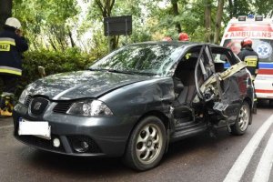 Wypadek drogowy w miejscowości Babice