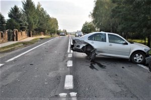 Wypadek na DK28 w miejscowości Zabłotce 