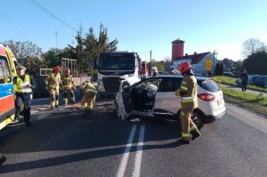 Wypadek w Nowej Dębie