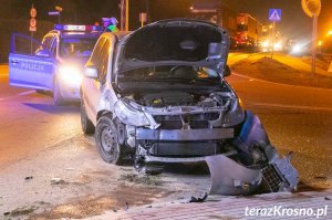 Wypadek w Pustynach. Zderzyły się dwa samochody osobowe