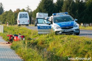Wypadek z udziałem motocyklisty w Bajdach 