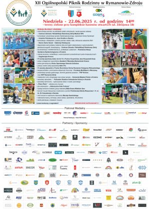 XII Ogólnopolski Piknik Rodzinny w Rymanowie-Zdroju - zaproszenie