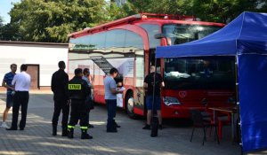 Zbiórka krwi w KM PSP Tarnobrzeg
