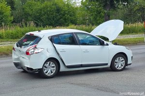 Zderzenie dwóch samochodów na Tysiąclecia