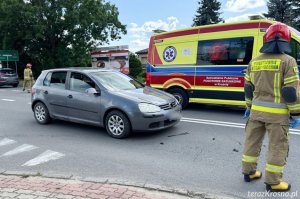 Zderzenie dwóch samochodów w Krośnie
