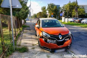 Zderzenie dwóch samochodów w Krośnie