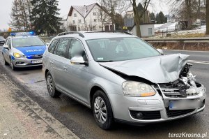 Zderzenie dwóch samochodów w Moderówce