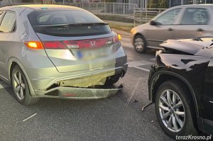 Zderzenie hondy z volkswagenem