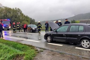 Zderzenie volkswagena i renault